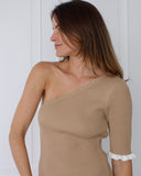 mini knit dress beige