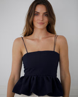 The Peplum Top Sapphire