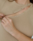 mini knit dress beige