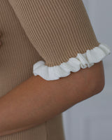 mini knit dress beige