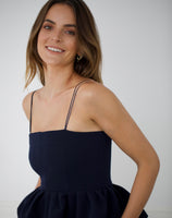 The Peplum Top Sapphire