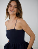The Peplum Top Sapphire