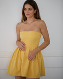 The  Peplum Dress Butter