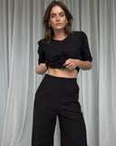 Texture Pant Black