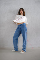 Jean High & Low Azul