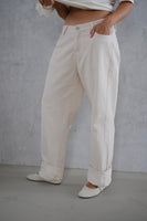 Jean High & Low Beige
