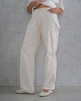 Jean High & Low Beige